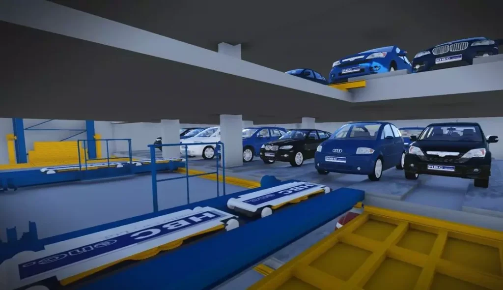 Hệ thống đỗ xe tự động tại dự án The Summit 216