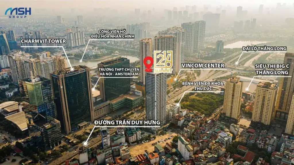 Vị trí đặc địa trên trục đường huyết mạch khiến The Summit 216 được đặc biệt chú ý