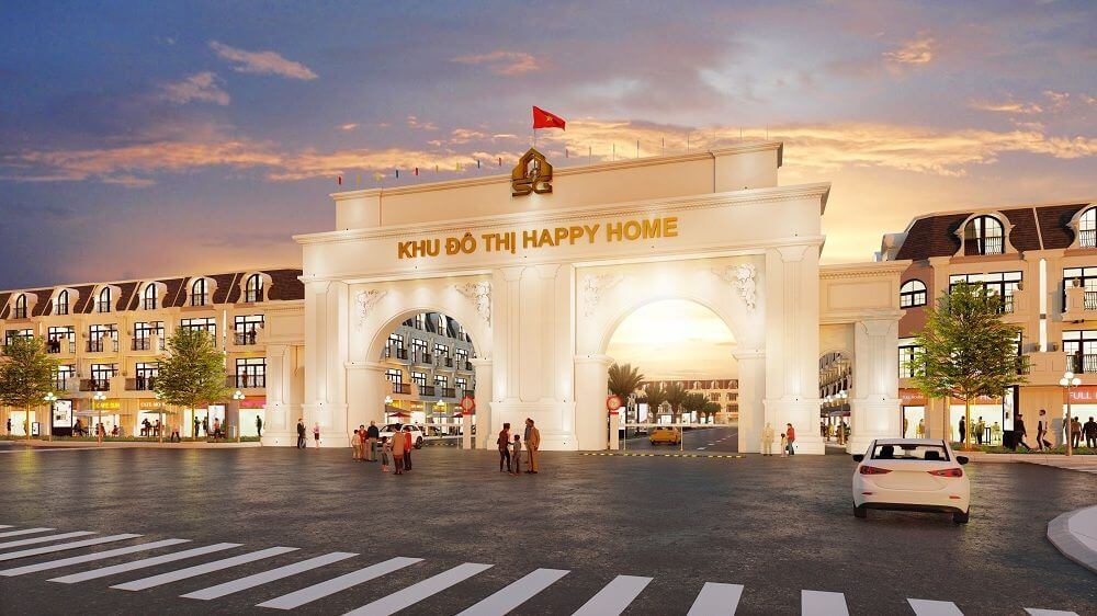 cổng chào happy home cà mau