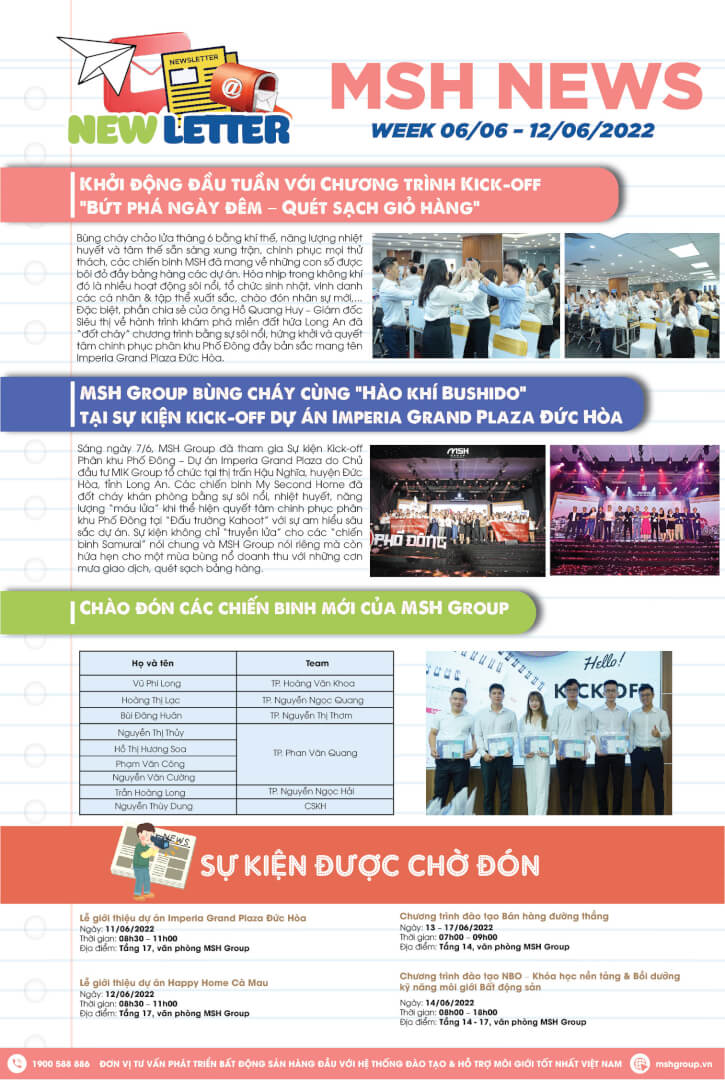 MSH News Week 6/6 - 12/6/2022