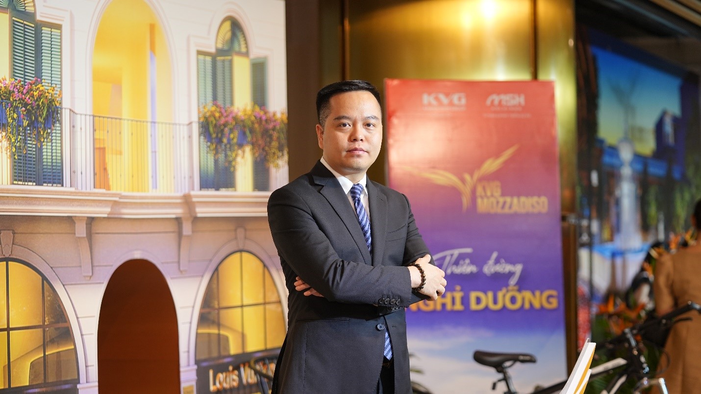 Ông Nguyễn Xuân Lộc, Chủ tịch MSH, Đơn vị tư vấn và phát triển dự án KVG Mozzadiso chia sẻ tại sự kiện.