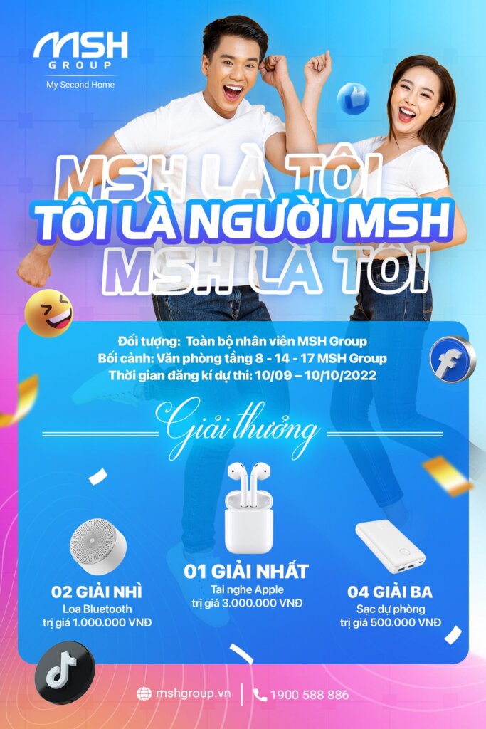 Chương trình thi đua "MSH là tôi - Tôi là người MSH" được tổ chức với nhiều phần thưởng hấp dẫn