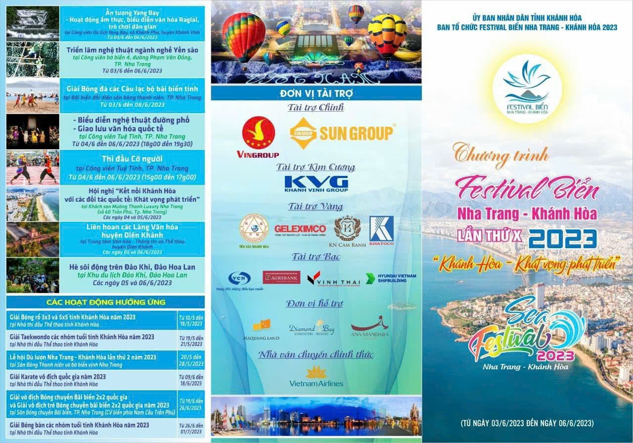 Chủ đầu tư Khánh Vĩnh Group là đơn vị đồng hành với vai trò nhà tài trợ Kim cương tại Festival Biển Nha Trang – Khánh Hòa