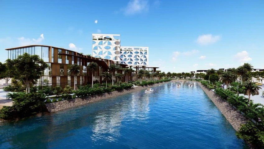 Khách sạn 5 sao DIC Star Hotel view dòng kênh nội khu trung tâm DIC Victory Hậu Giang